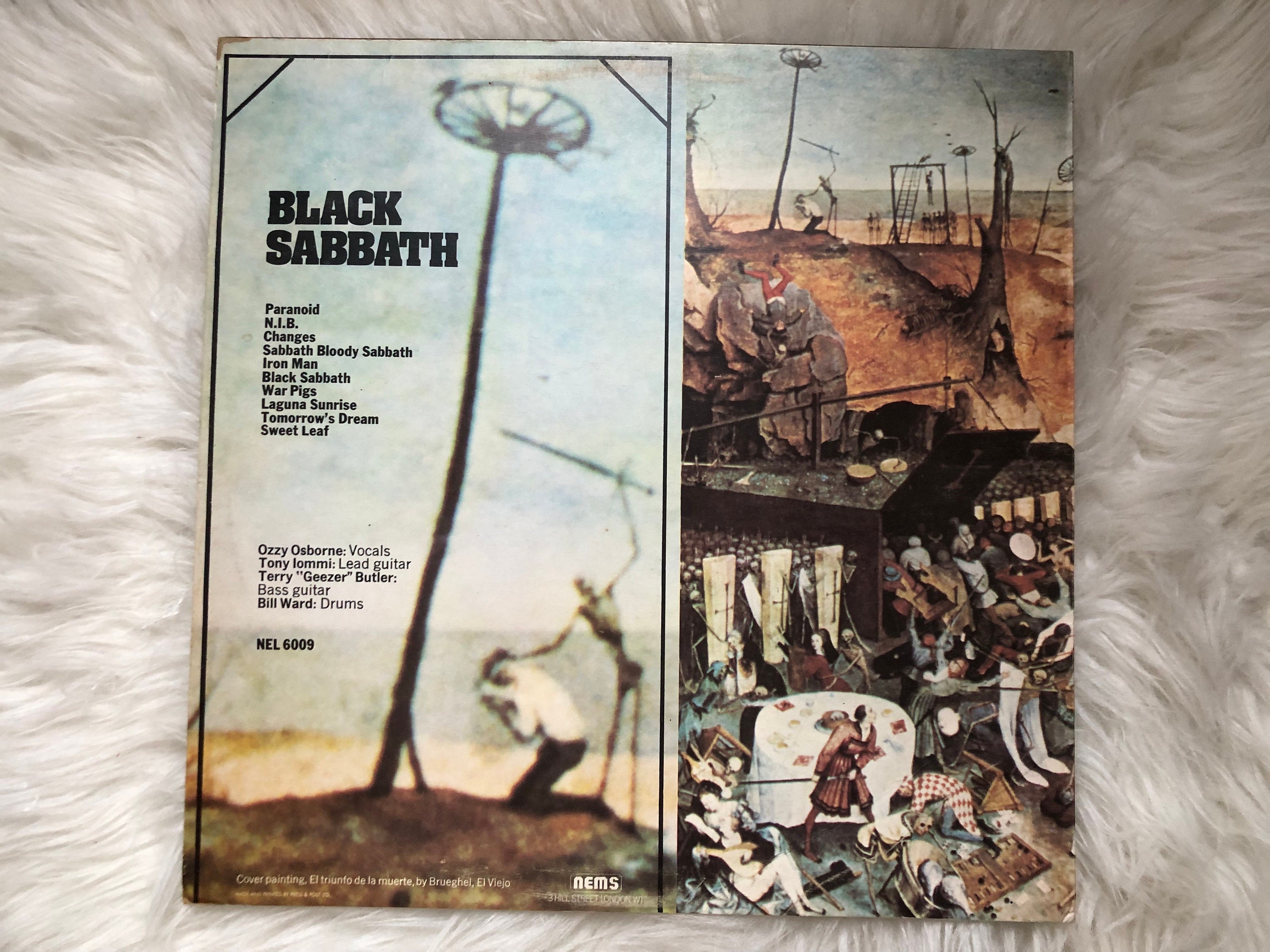 Black Sabbath Greatest Hits NEMS SP18-5016 Japan VINYL LP