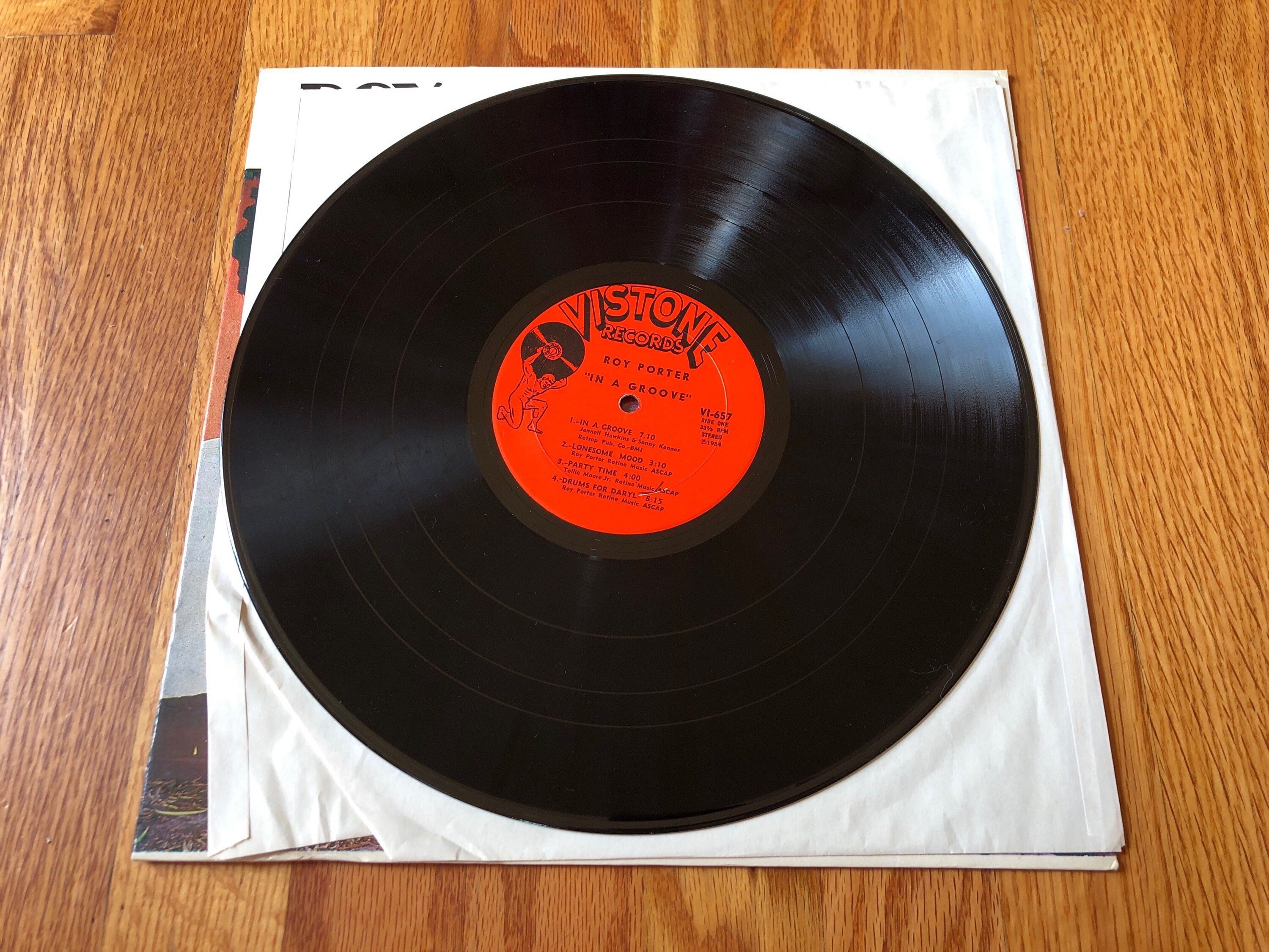 Roy Porter in A Groove Vistone Records V 657 Red Label 1984 Jazz 