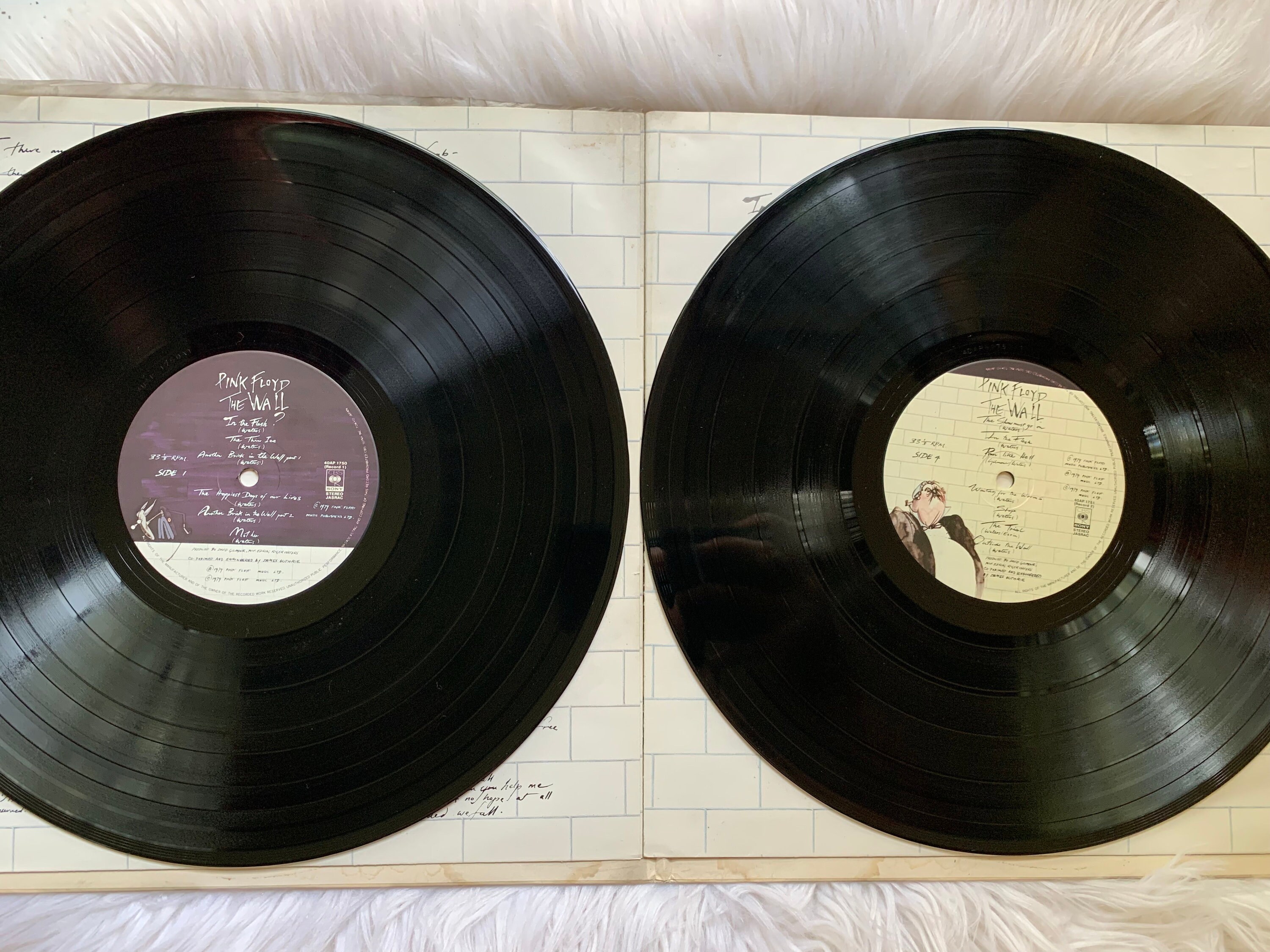 Pink Floyd the Wall 1979 Japan Pressing Cbs/sony 40AP 1750~1 Rare