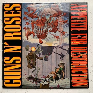 Guns N' Roses, Appetite for Destruction, RARE 1987 Original Banned