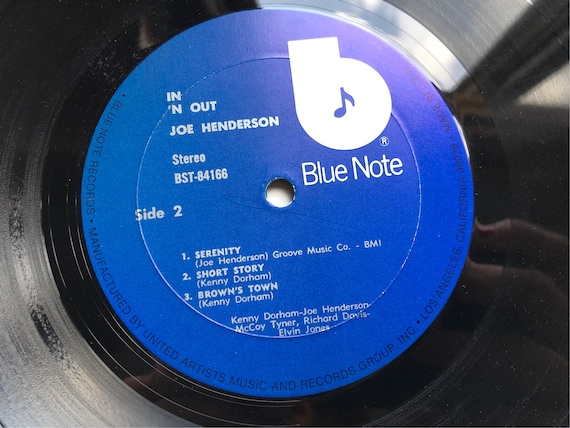 Joe Henderson, in 'N Out, Blue Note BST 84166 Vintage Records