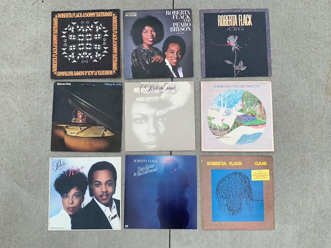 Roberta Flack 9 Record Bundle, Blue Lights in the Basement, Oasis, I'm ...
