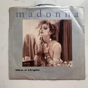 Madonna Like A Virgin, Stay Sire 7-29210 45 RPM 7&quot; Records 1980&#39;s Madonna Singles Vintage Vinyl Records