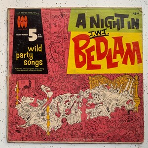 A Night In Bedlam Featuring Wild Party Songs FAXLP-2005 Vintage Cheesecake Record