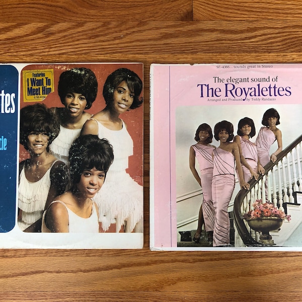 The Elegant Sound of The Royalettes by Teddy Randazzo Vintage Vinyl Records and  It's Gonna Take A Miracle Royalettes Record Bundle