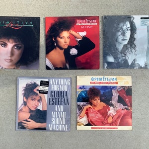 Gloria Estefan and The Miami Sound Machine Record Bundle, Anything For You, Cuts Both Ways, Rhythm Is Gonna Get You, Primitive Love, Singles