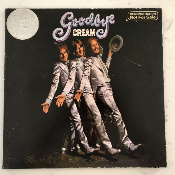 Cream Goodbye Cream PROMO Collectors Edition Original 1977 RS-1-3013 Vintage Vinyl Psychedelic Records Eric Clapton, Ginger Baker