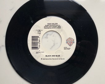 Van Halen Black and Blue, A Apolitical Blues Original Vintage 45