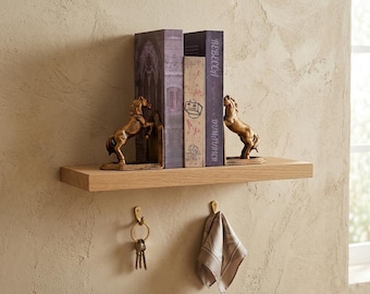 Vintage Cast Iron Horse Bookends, Handcrafted Desk Decor, Rustic Home Office Organizer