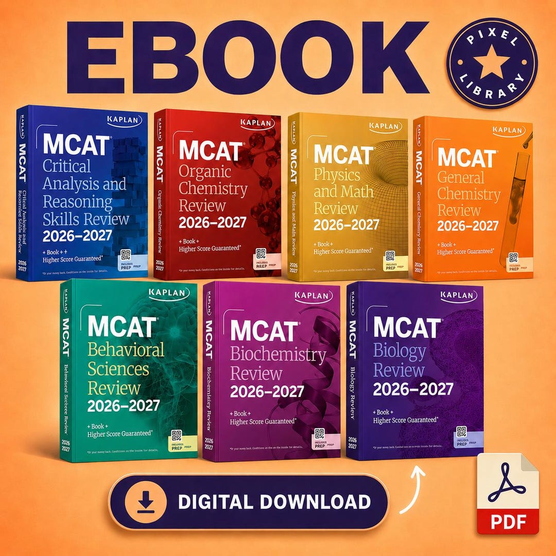 MCAT Prep Books 2026-2027 (digital Download) - Etsy Israel