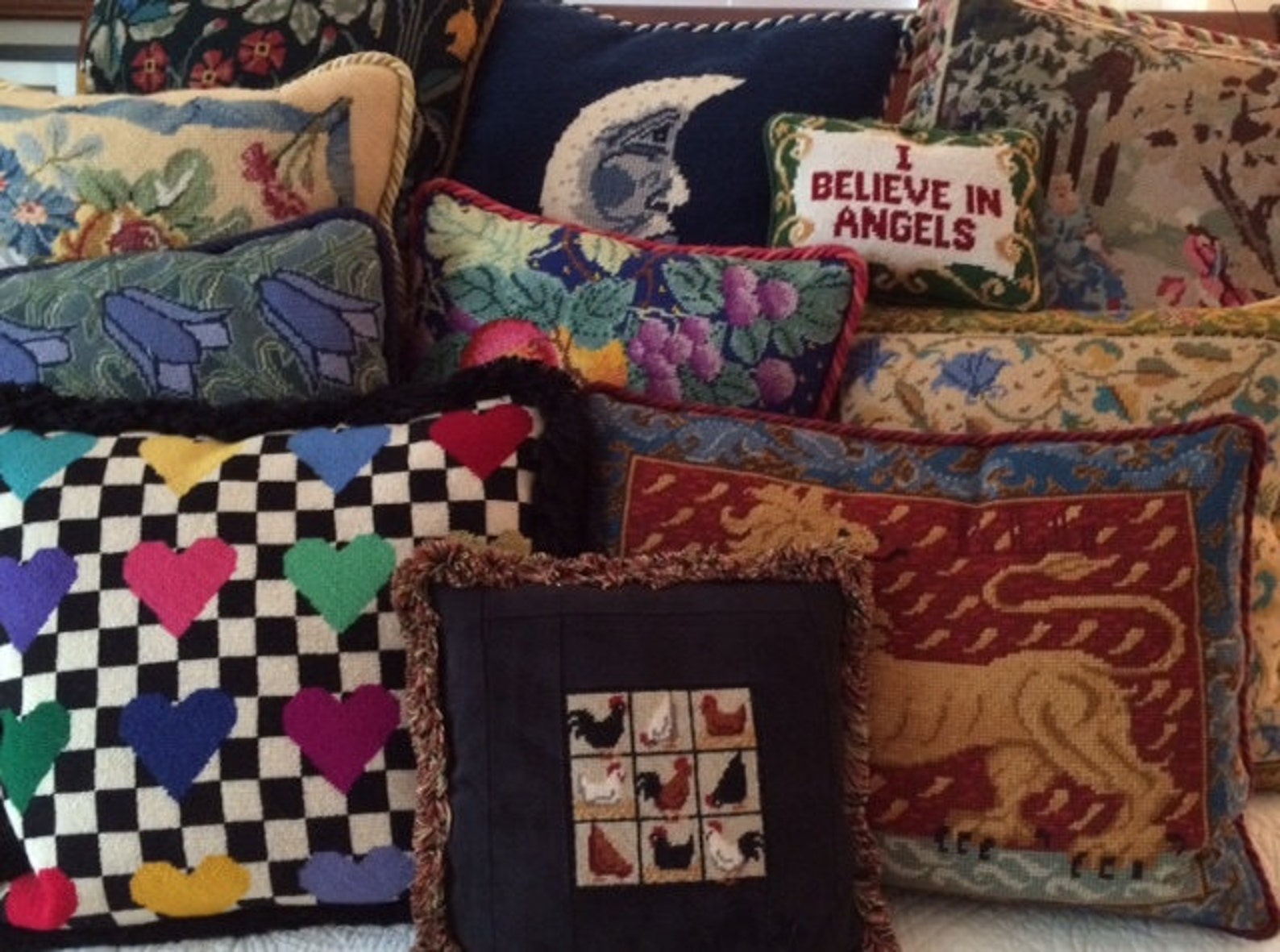 Needlepoint Finishing Services Pillows Christmas Stockings Etsy