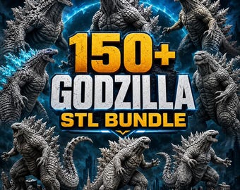 Paquete de más de 150 archivos STL de Godzilla / Modelos 3D de Kaiju para impresión, figuras de monstruos, colección imprimible de Godzilla, miniaturas de resina, archivos STL