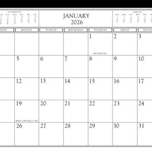The Magnetic Calendar 2026 - Family Organizer / Refrigerator Calendar-12 month
