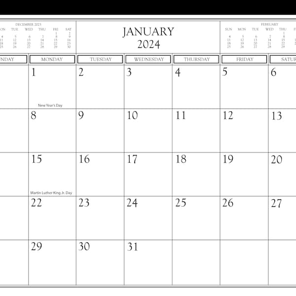 The Magnetic Calendar 2024 - Family Organizer / Refrigerator Calendar-12 month