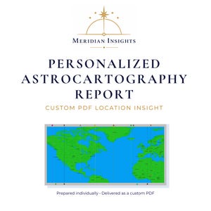 Personalized Astrocartography Report | Custom Location Insight PDF
