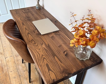 Solid Wooden Desk - Box Legs