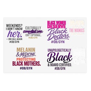 OB/GYN Sticker Sheet - Empowerment