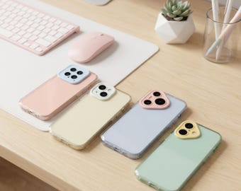 Candy Color Shockproof iPhone Case: Slim Protective Bumper Cover for iPhone 16-12