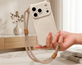 iPhone 17 Pro Max Lanyard Case, Magnetic Shockproof Protective Cover, Crossbody Strap