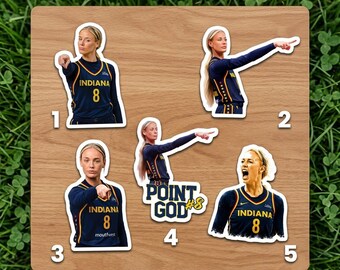 Pack Sophie Cunningham point meme Sticker/Car Magnet, Basketball funny sticker, Funny Vinyl decal
