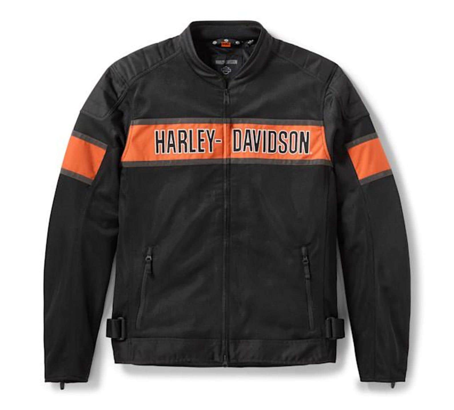 Black and Orange Harley Davidson Jacket - Etsy