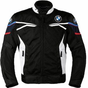 BMW Motorrad Mesh motorcykeljacka för män – Svart & vit CE-skyddsjacka