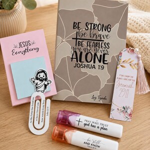 Personalized Bible Study & Journaling Kit | Christian Gift Set | Custom Faith Gift