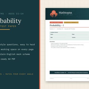 KS3 rekenvaardigheidstest papier | 11-14 jaar (pdf-download)