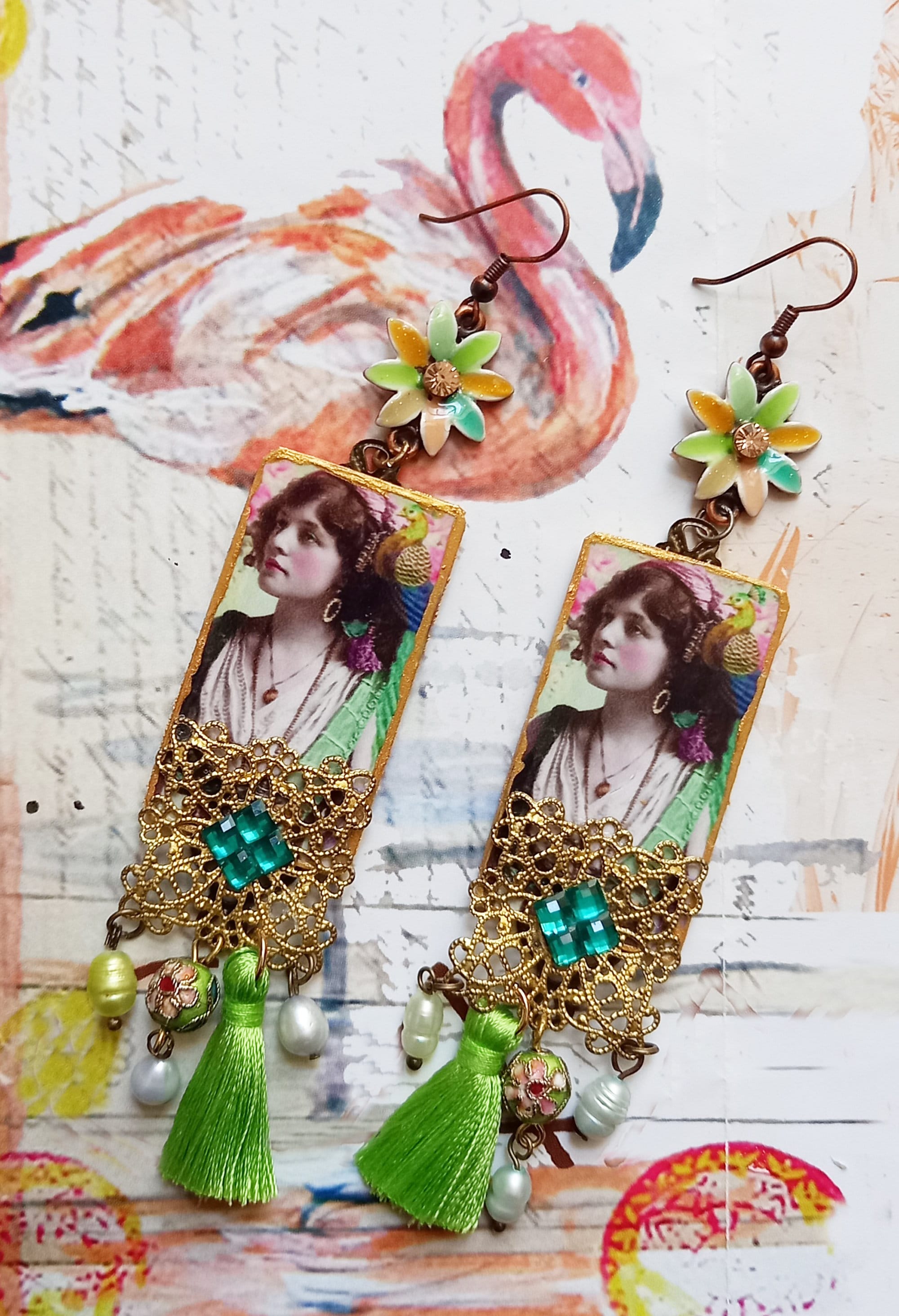 Lampadario A Led Design Oro Acrilico Due Cerchi Illuminati Retrò - Foto 2