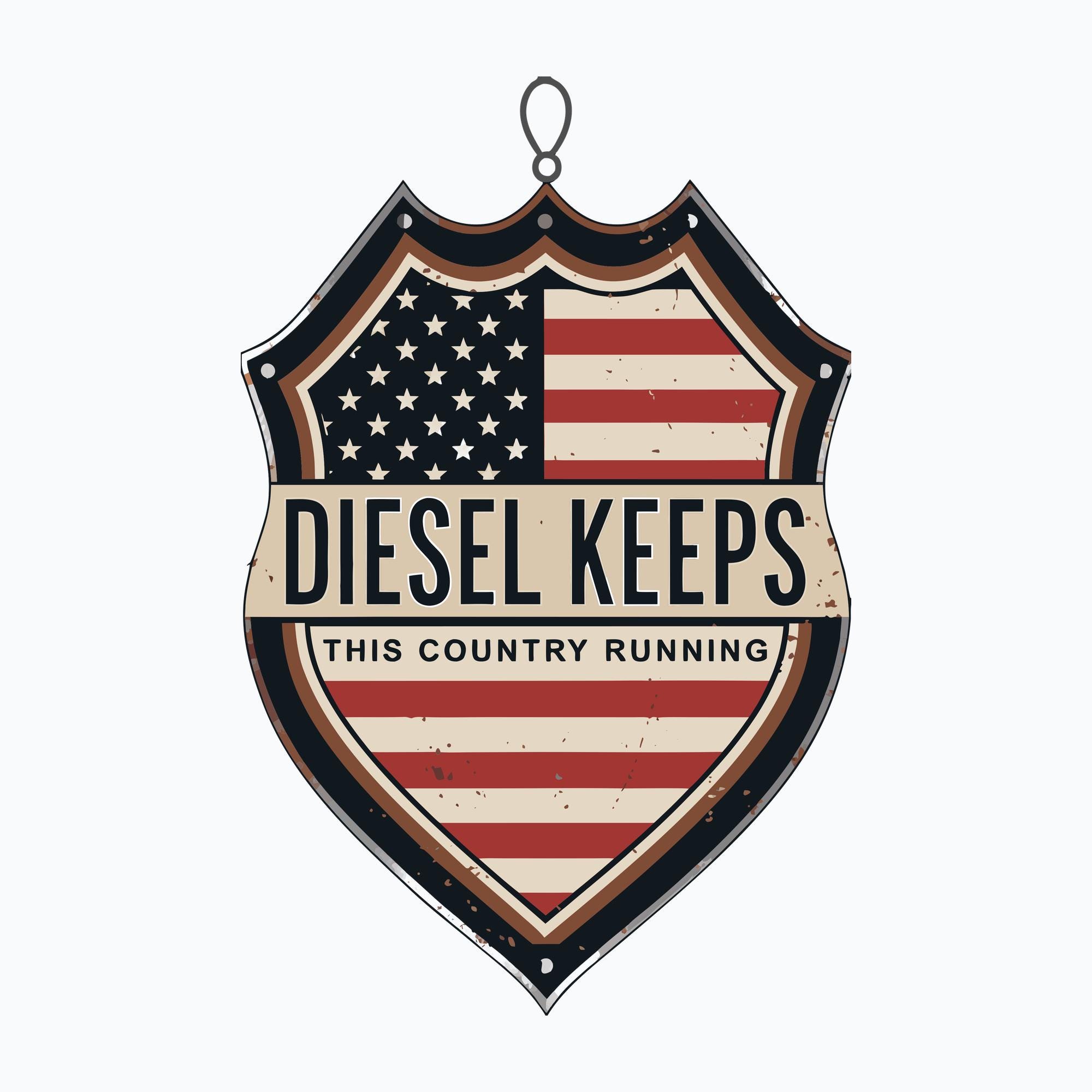 Diesel, Diesel Keeps This Country Running Vintage Trucker American T-Shirt | Digital Download