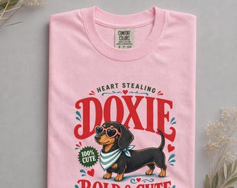 Dackel-Shirt, Herzstehlendes Dackel-T-Shirt, Geschenk für mutige Hundemamas