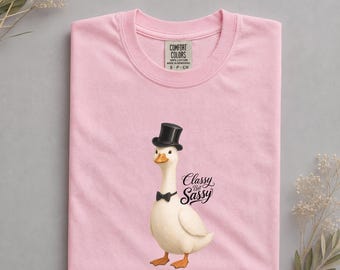 Gänse-Shirt, elegantes und freches T-Shirt, witziges Gänse-Geschenk, elegante Vogelbekleidung