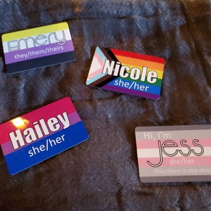 Pride Flag Name Tag