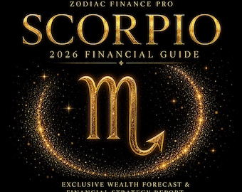 Skorpion Budget Ratgeber 2026 | Sternzeichen Geld Vorschau PDF | Reichtum & Fülle-Führer | Sofortiger digitaler Download