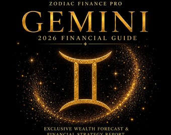 Zwillinge Ratgeber 2026 | Sternzeichen Geld Vorschau PDF | Reichtum & Fülle-Führer | Sofortiger digitaler Download