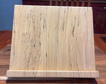Klappbarer Tablet-Ständer aus gespaltenem Ahorn- und Maserholz