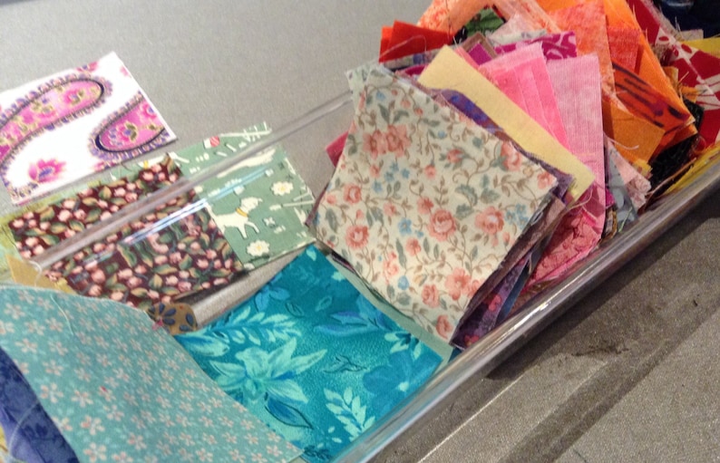 Cotton fabric 2.5 squares Pre-cut Quilting Squares Fabric scraps and patches in batches! QTY 55