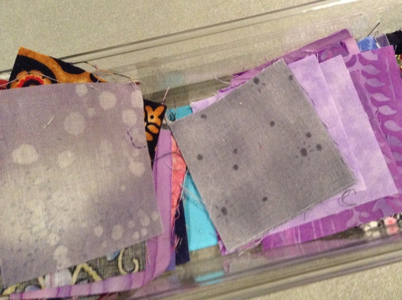 Cotton fabric 2.5 squares Pre-cut Quilting Squares Fabric scraps and patches in batches! QTY 55