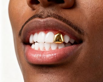 Dent unique Grillz or uni : bijoux hip hop unisexes, bonnet à dents tendance pour hommes et femmes