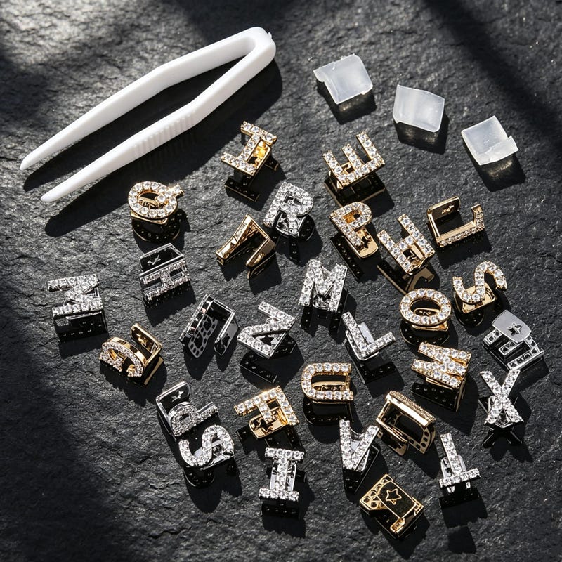 Gold Grillz Letters - Etsy