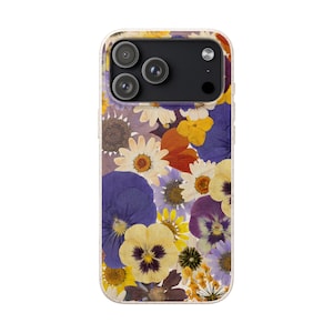 Pressed Wild Flower Phone Case | Biodegradable iPhone Case | Eco Phone Cover