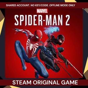 Marvel's SpiderMan 2 | PC | Steam Worldwide | Offline Mode | Check Description