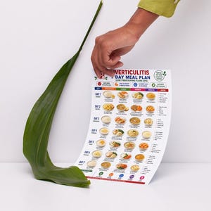 Low fiber diet meal planner printable with weekly food choices and avoid foods