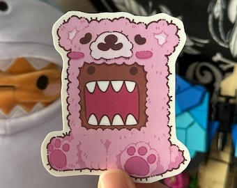 Domo Bear Glossy Vinyl Sticker