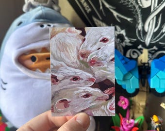 ACEO *ART PRINT* "Mischief" 2.5x3.5", 4x6”