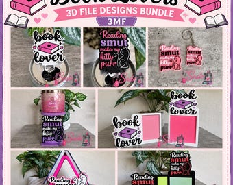 Book Lover Bundle - 3D Print Files ONLY -3MF