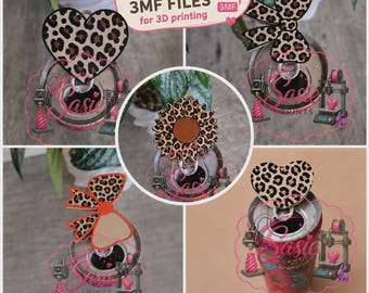 Cheetah Print Bundle Can Tab Openers - 3D Print File ONLY