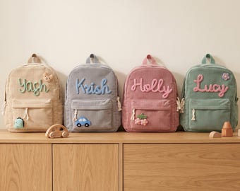 Personalized Kids Backpack,Custom Name Kids Bag,Summer Camp Bag,Student Backpack,Back to School Gift for Boys & Girls
