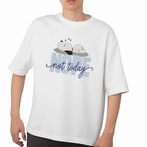 Snoopy Nope Not Today Embroidery Design Bundle | Cute Cartoon Dog Embroidery File | Sleeping Dog Embroidery PES DST JEF | Lazy Dog image 6