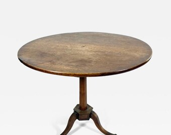 Louis XVI Oak Tripod Pedestal Table circa 1790